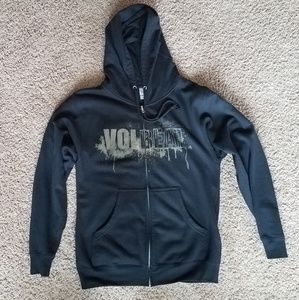 NWOT Genuine Volbeat Concert hoodie motor oil zip
